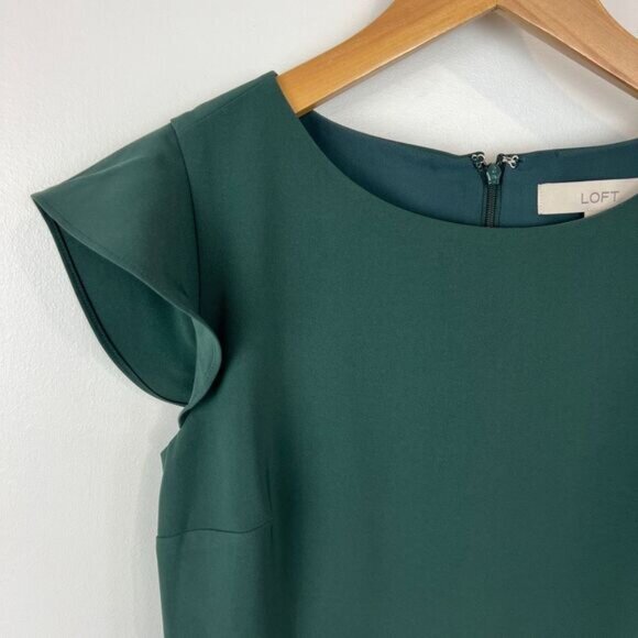 Ann Taylor LOFT Women's Size 2 Pale Green Sleeveless Knee Length Workwear Dress - Picture 14 of 14